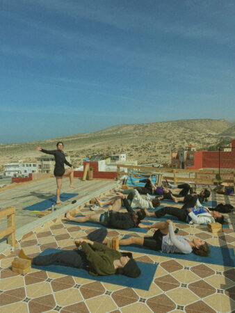 Rooftop Yoga Session at cactus surf experience