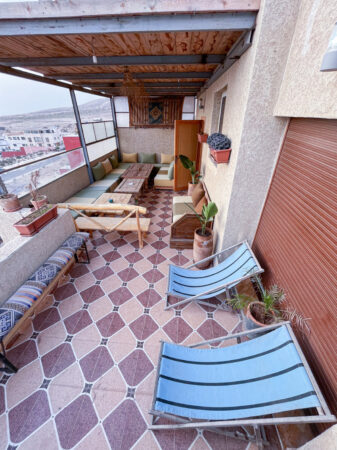 shot of roof terrace at cactus in imsouane